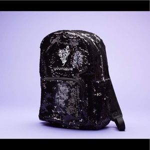 Younique bookbag black sequin New